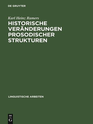 cover image of Historische Veränderungen prosodischer Strukturen